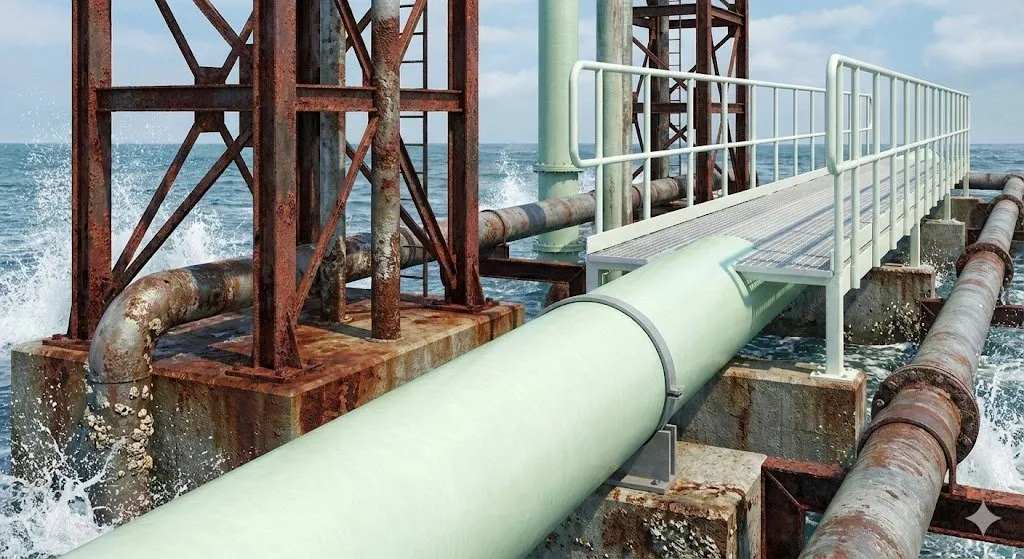 Ventajas del PRFV en redes eléctricas costeras